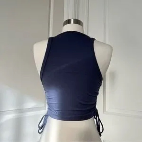 Dynamite Clothing Rib Drawstring Side Tank - Picture 3 of 4